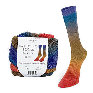 Шкарпеткова пряжа серія Harmonius Socks