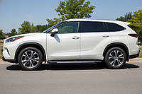 Боковые пороги Bosphorus Grey (2 шт., алюминий) для Acura MDX 2013-2020 гг