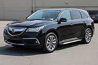 Боковые Подножки Shining V1 (2 шт., Алюминий) для Acura MDX 2013-2020 гг