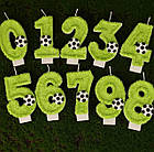 Свічка цифра 4 на Футбольну тематику, 7 х 4 см, фото 3