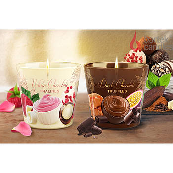 Свічки ароматизовані в склянці BARTEK Chocolate Paradise