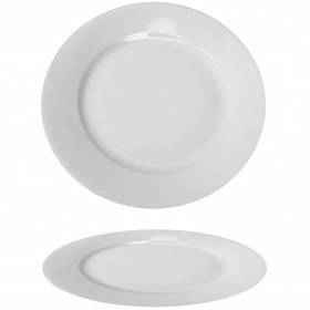Тарілка біла Helios порцелянова 9,5" 242 мм HR1164