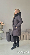 Куртка жіноча зимова екохутро Магдаліна, 48-58р., фото 5
