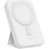 Повербанк з бездротовою зарядкою та підставкою 10000mAh 20W 2025 Proove Hyperion Magnetic білий (PBHN15020002), фото 4