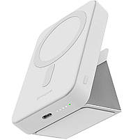 Повербанк з бездротовою зарядкою та підставкою 10000mAh 20W 2025 Proove Hyperion Magnetic білий (PBHN15020002), фото 2