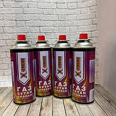 Плитка газова портативна туристична з п'єзопідпалом + 4 газові балони 220 г у комплекті, фото 2