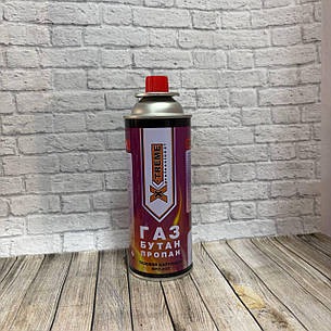 Газовий балон для пальників, газових плит, універсальний газ всесезонний 400 мл, фото 2