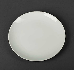 Тарілка дрібна біла Helios порцелянова 9,5" 244 мм A1114