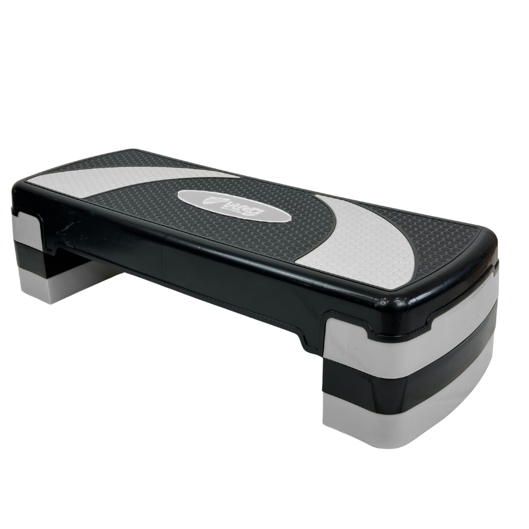 Степ-платформа для фітнесу та аеробіки з регулюванням висоти 10-20 см WCG EasyStep 3-ступенева Степпер для дому та спортзалу Сірий