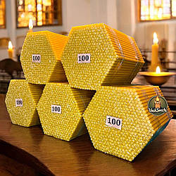 Свічка церковна № 100 5 упаковок (1 упаковка 510 штук) час горіння 40 хвилин