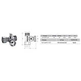 Кран кульовий для пральної машини ARCO 1/2″х3/4″х1/2″ 0233510, фото 4