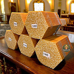 Свічка церковна № 140 5 упаковок (1 упаковка 700 штук) час горіння 30 хвилин