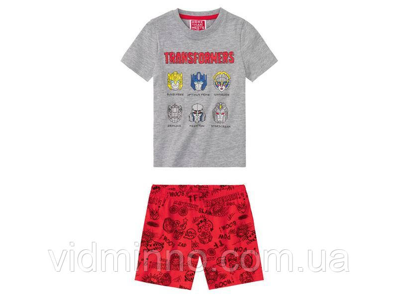 Піжама футболка + шорти Transformers для хлопчика р.98-104, 2-4 роки, фото 1
