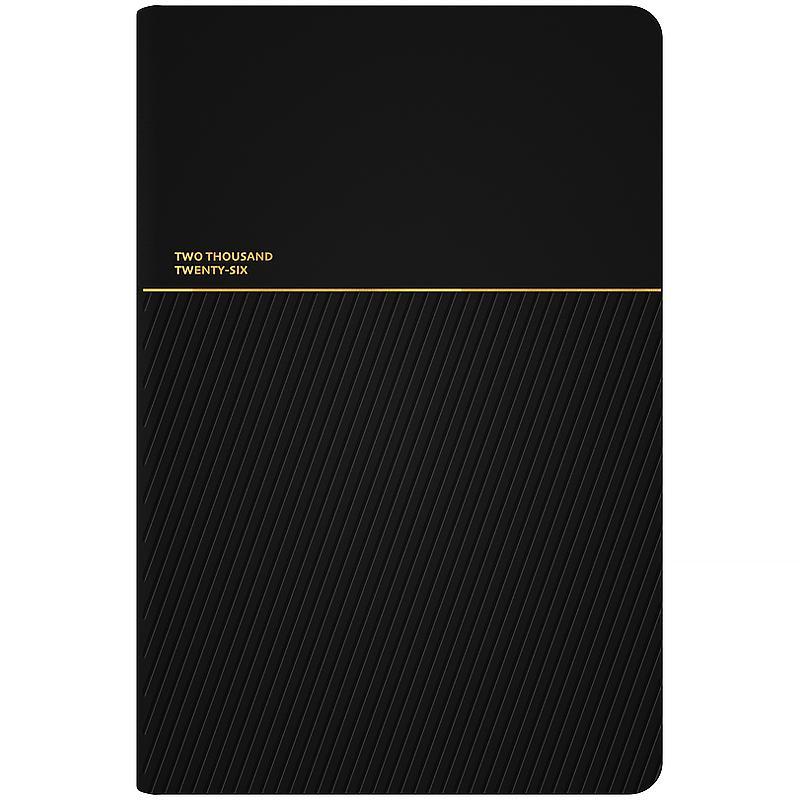 Щоденник 2026 датований А5 Axent Partner Traces чорний 8829-26-01, фото 1