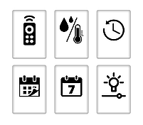 Годинник Deepfox DS-5501 LED цифровий електронний настінний Будильник Дата Температура Вологість (діаметр 25,4см) білий, фото 10