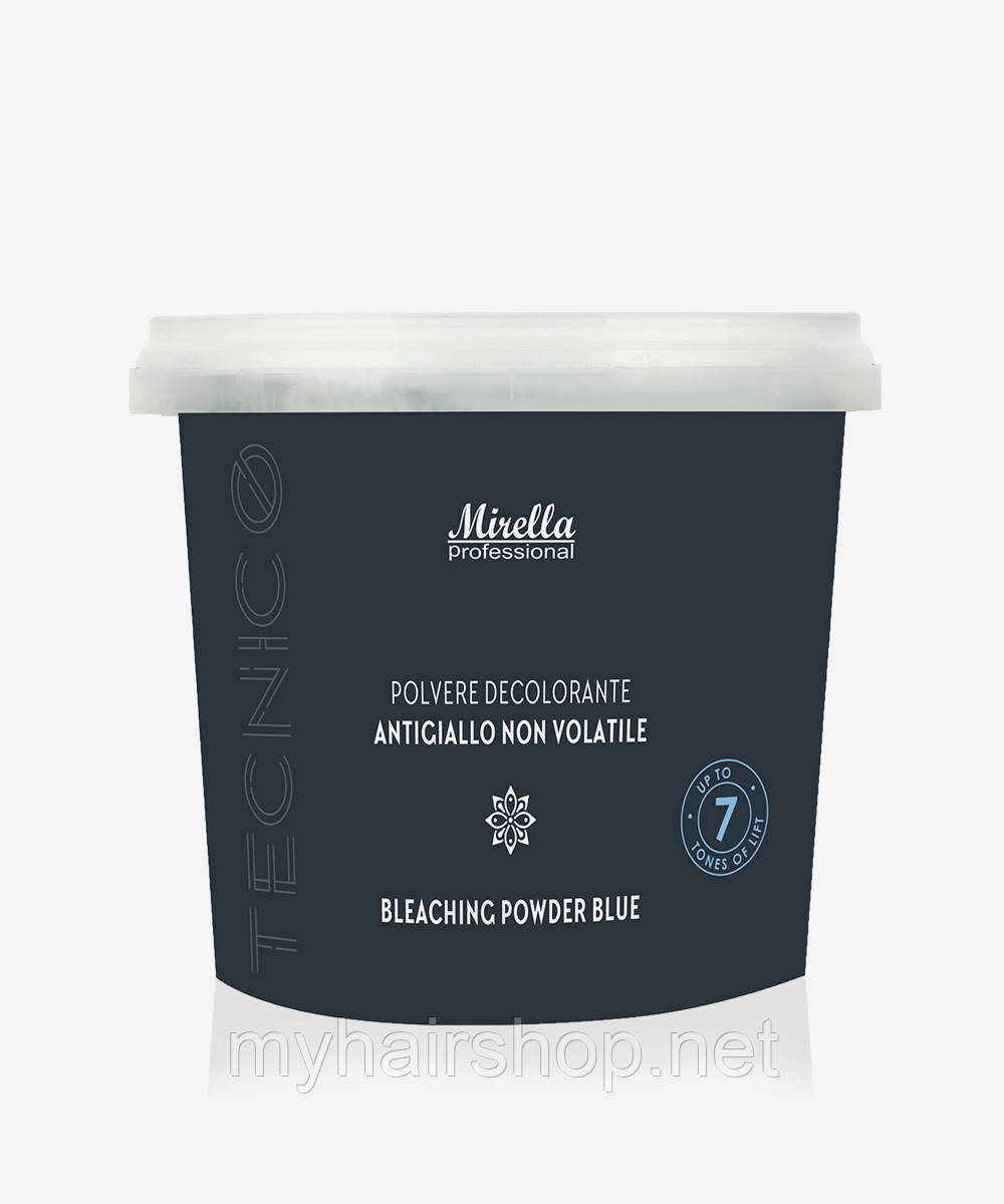 Пудра для освітлення антижовта (блакитна) Mirella Professional Bleach powder blue 500 гр, фото 1