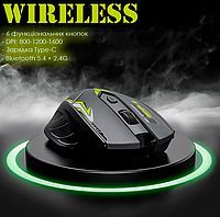 Бездротова миша Bluetooth 5.4 + 2.4G