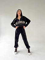 Костюм жіночий двосторонній фліс-полос полор худі та штани 42-44 44-46