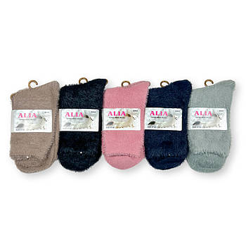 Жіночі норкові шкарпетки Alia мікс кольорів