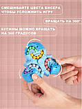 IQ Головоломка антистрес іграшка Чарівний біб, Magic Bean Spinner, IQ кубик рубіка. Розвиваючі кульки Монтессорі спіннер круглий, фото 2