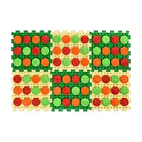 Масажний килимок «Орк Мікс Пазли» 6 елементів + 6 комплекту модулів "Візерунки"