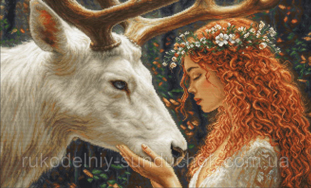 Набір для вишивання хрестом "Luca-s" B724 Ніжний дух лісу, фото 1