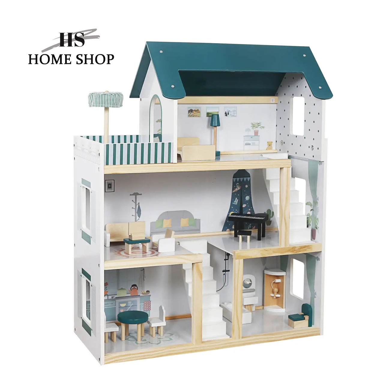 Ляльковий будинок ігровий для Барбі "Вілла Толедо Green"