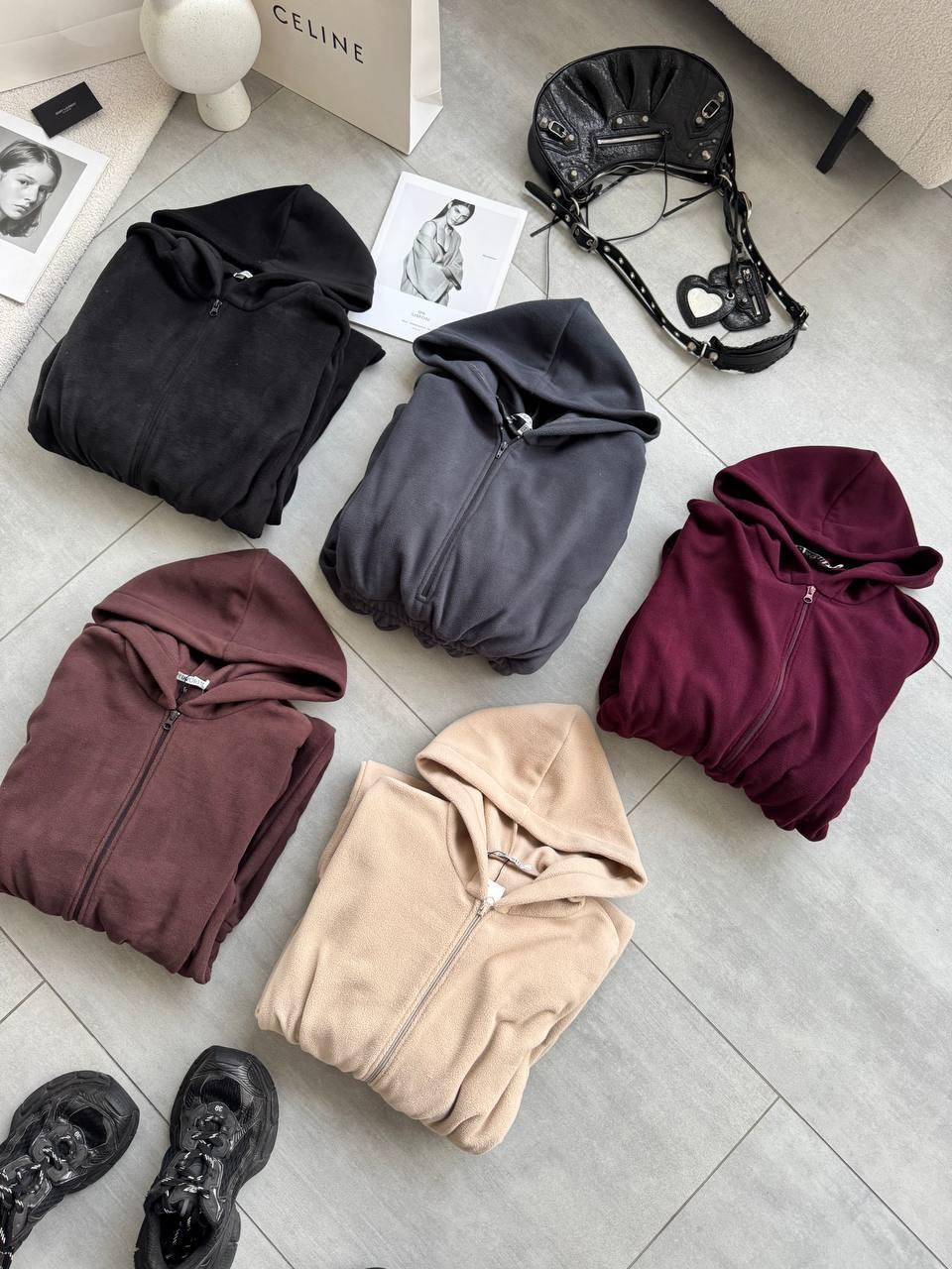 Жіночий плюшевий комбінезон з флісу Модель: 1512-388 Колір: графіт, чорний, бежевий, бургунді, шоколад, фото 1