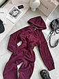 Жіночий плюшевий комбінезон з флісу Модель: 1512-388 Колір: графіт, чорний, бежевий, бургунді, шоколад, фото 6