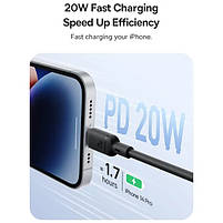 Кабель Baseus Silky Series Fast Charging Type-C to Lightning 20W (1m) black (P10377700113-00), фото 9