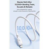 Кабель Baseus Silky Series Fast Charging Type-C to Lightning 20W (1m) white (P10377700213-00), фото 4
