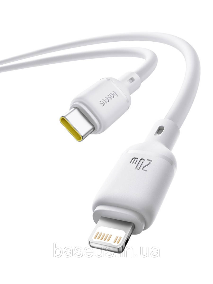 Кабель Baseus Silky Series Fast Charging Type-C to Lightning 20W (1m) white (P10377700213-00), фото 1