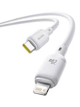 Кабель Baseus Silky Series Fast Charging Type-C to Lightning 20W (1m) white (P10377700213-00)