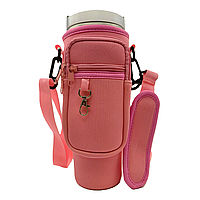 Чохол-сумка для термокружки Stanley Quencher 1,18 л з ремінцем, захисний кейс для кухля, рожевого кольору KT7001303. solve