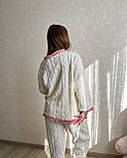 Жіноча махрова піжама з персиками S-M, фото 9