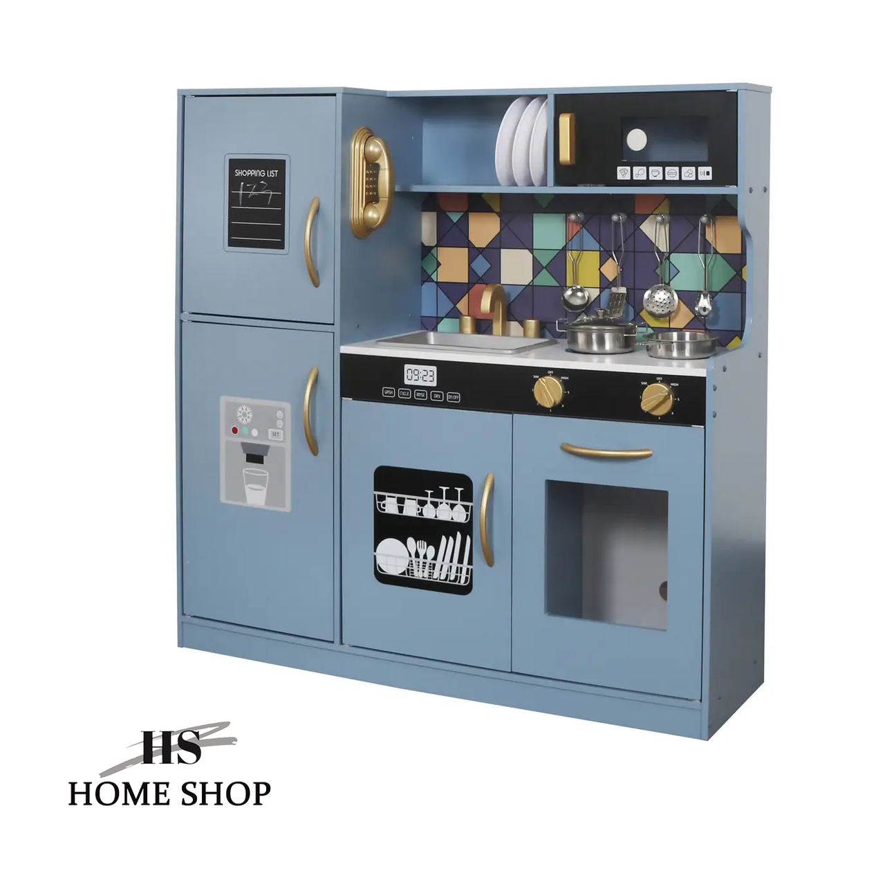 Дитяча ігрова кухня AVKO Авіла Blue (Дерево, з посудомийкою)