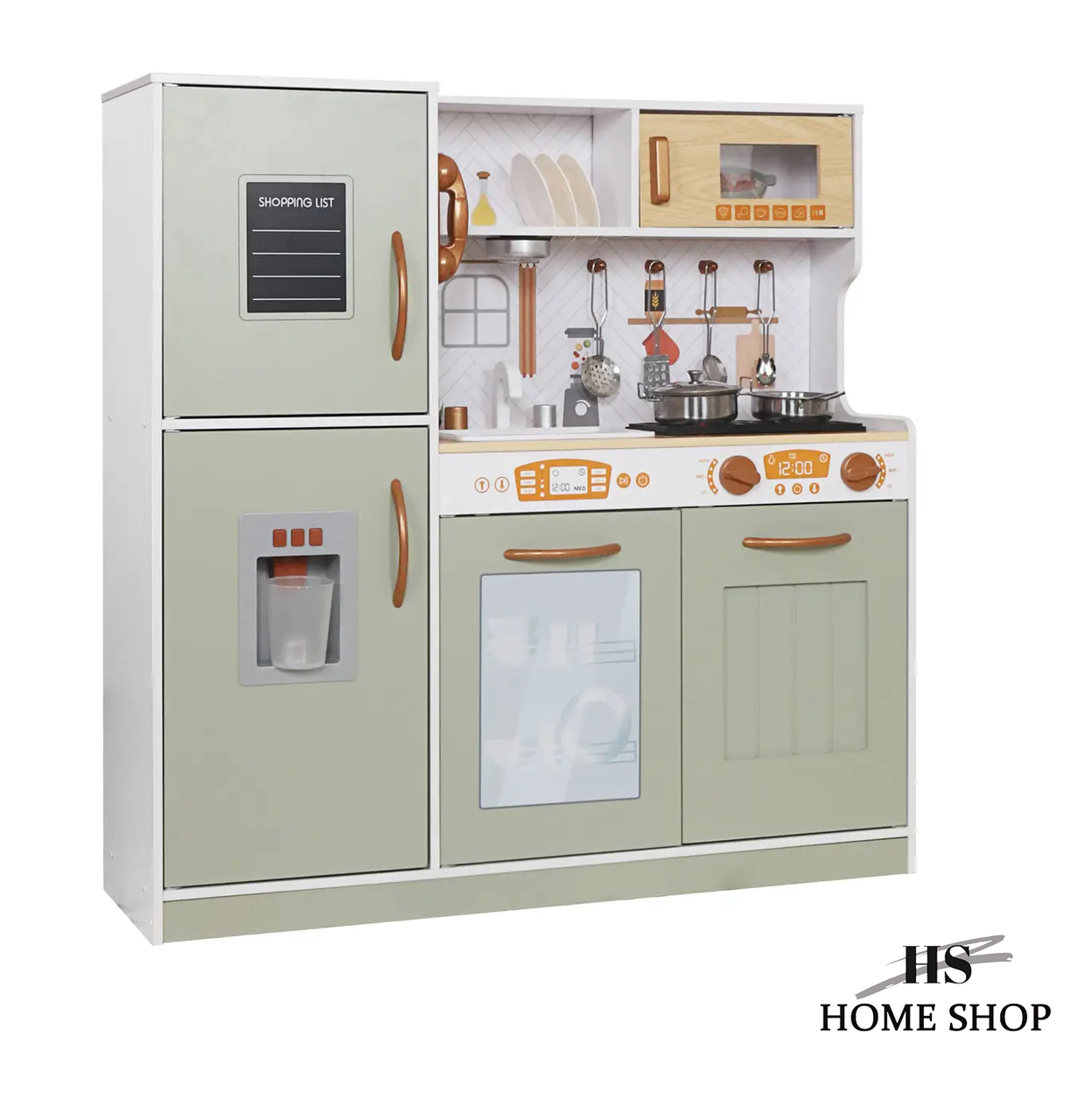 Дерев'яна кухня AVKO Ронда (звук, світло, холодильник, посудомийка), фото 1