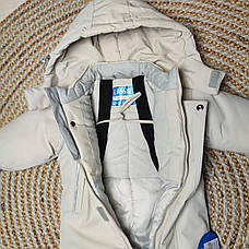 Зимовий непромокаючий дитячий термо комбінезон Lassie з топіками і рукавичками розмір 62 68 74 80 мембрана, фото 5