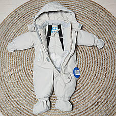 Зимовий непромокаючий дитячий термо комбінезон Lassie з топіками і рукавичками розмір 62 68 74 80 мембрана, фото 2