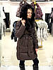 Пуховик жіночий ZLLY 25528 SEAL BROWN, фото 6