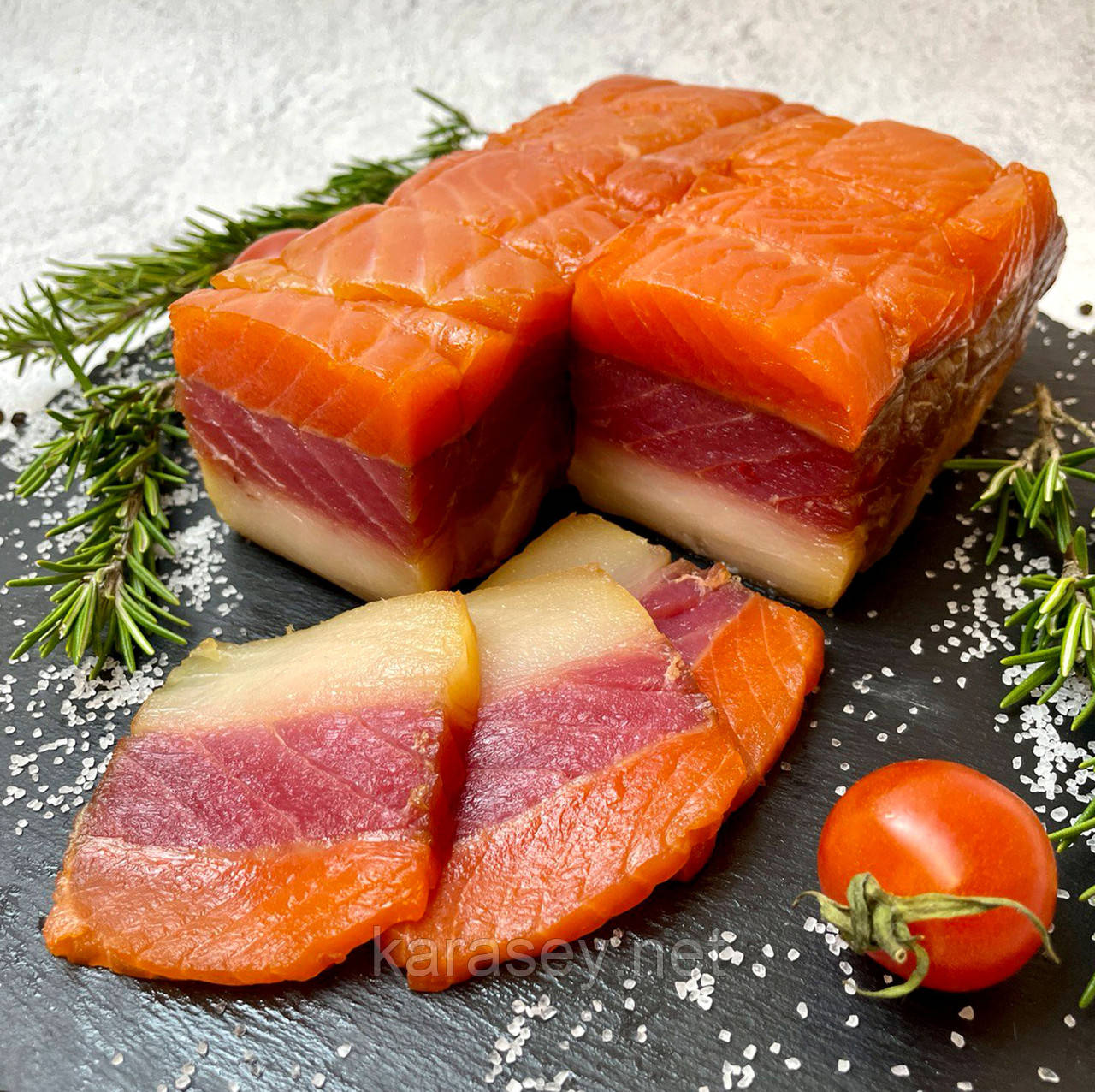 Рулет з філе лосося, тунця, масляної х/к, фото 1