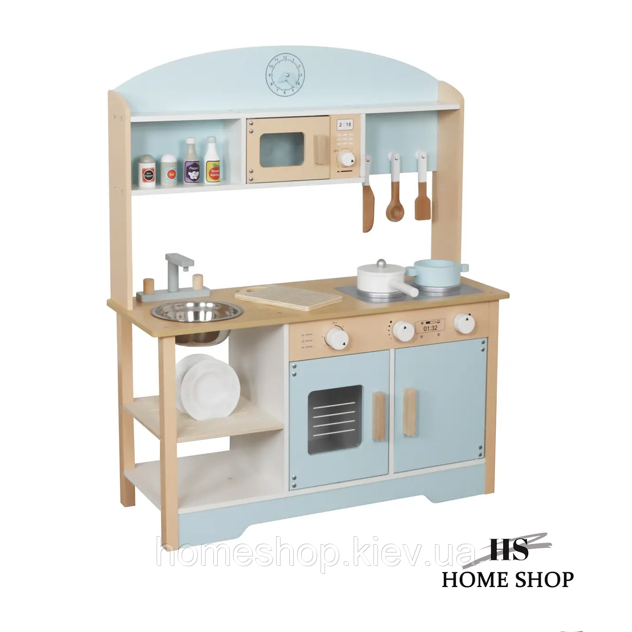 Дитяча дерев'яна кухня "Парма Blue"