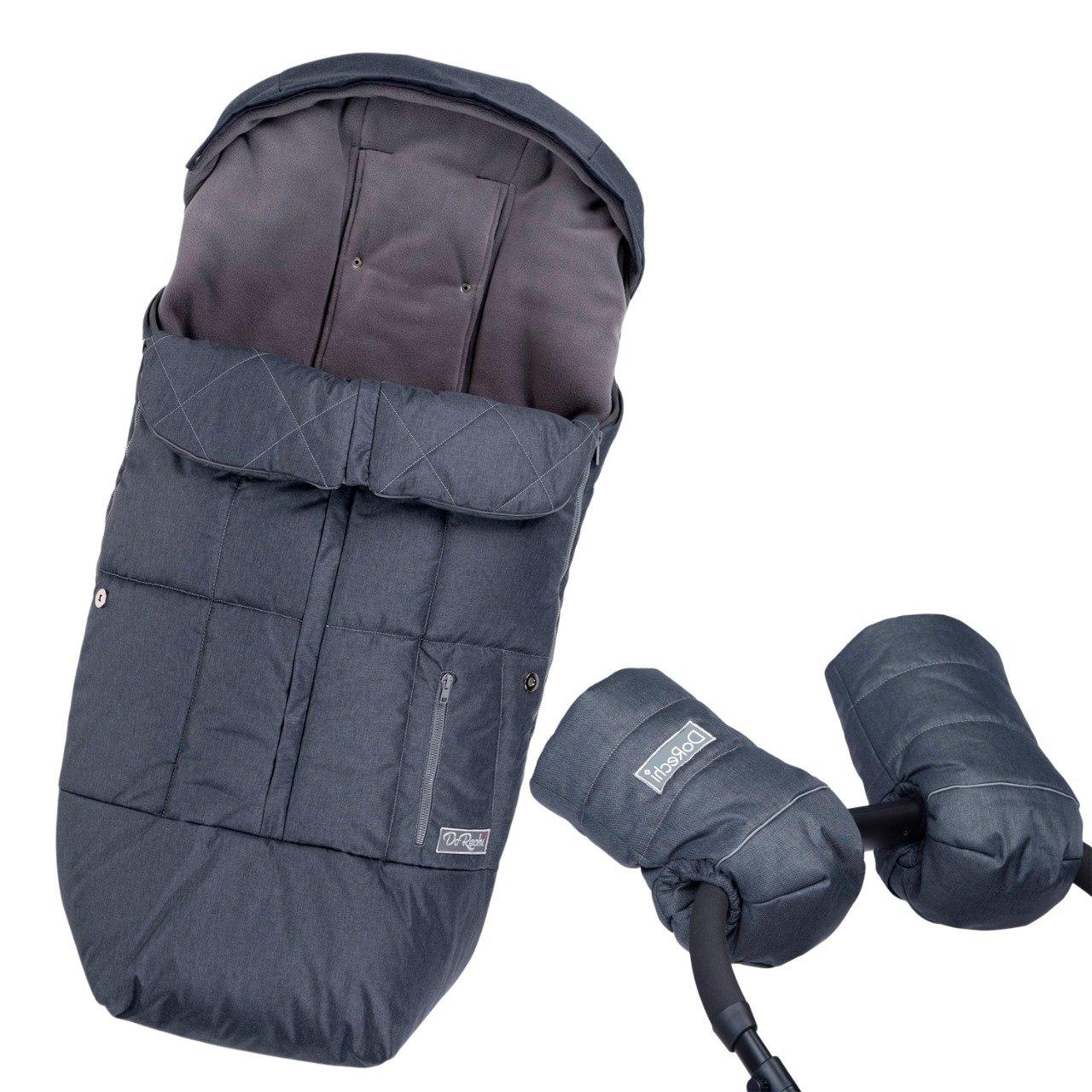 Комплект зимовий чохол-трансформер Trend і муфта на флісі в коляску на санки конверт-трансформер у коляску