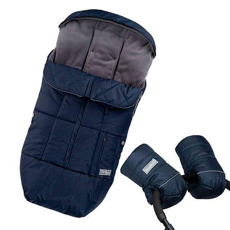 Комплект зимовий чохол-трансформер Trend і муфта на флісі в коляску на санки конверт-трансформер у коляску, фото 1