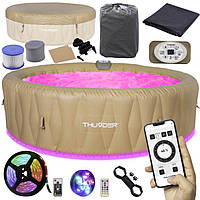 Джакузі-SPA надувне Thunder LATTE 6-місне Svart