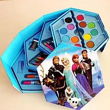 Дитячий набір для малювання 46 предметів, Набір для дитячої творчості, Дитячий набір холодне серце 46 передмі, фото 2