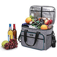 Термосумка холодильник Сіра 40 літрів