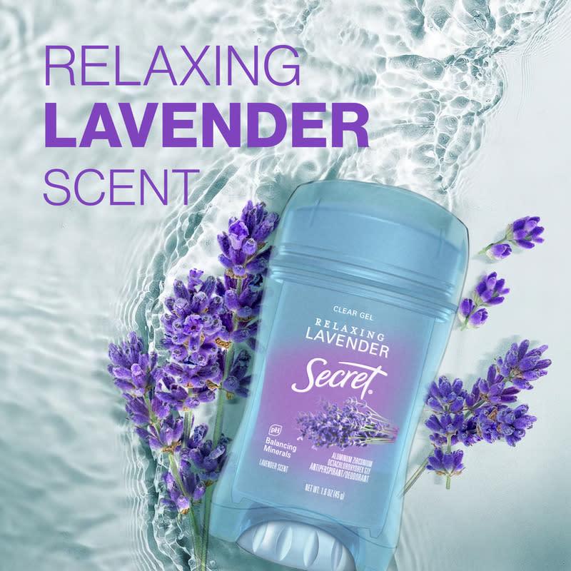 Secret Fresh Invisible Solid Relaxing Lavender, 73 г, Секрет — жіночий дезодорант-антиперспірант із ароматом лаванди протягом 72 г, фото 1