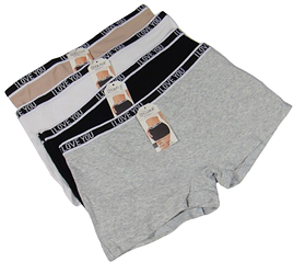 Набір трусики шортики рубчик 4 шт. бавовна S-M різнобарвні Dyana 10304