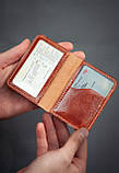 Шкіра Кенгуру! Обкладинка для ID паспорта шкіряна світло-коричнева | Обкладинка на права 4 відділа, фото 3
